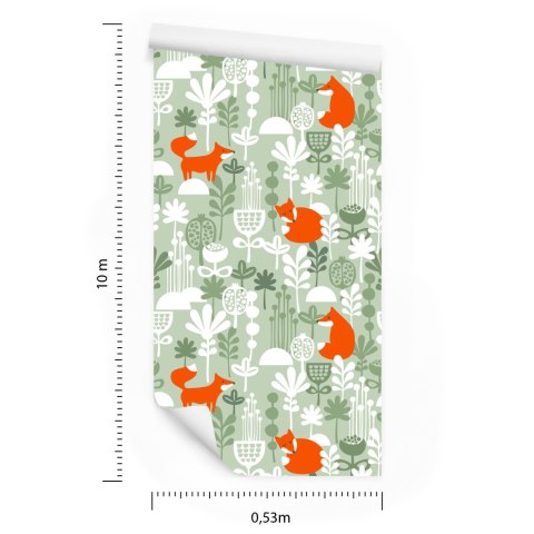 Tapeta Lisy Na Zimowej Polanie