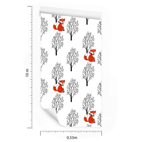 Tapeta Lisy Wśród Drzew