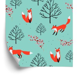 Tapeta Lisy Z Owocami Leśnymi