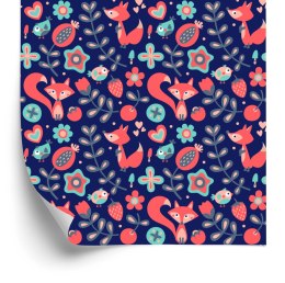 Tapeta Lisy Z Ptakami W Lesie