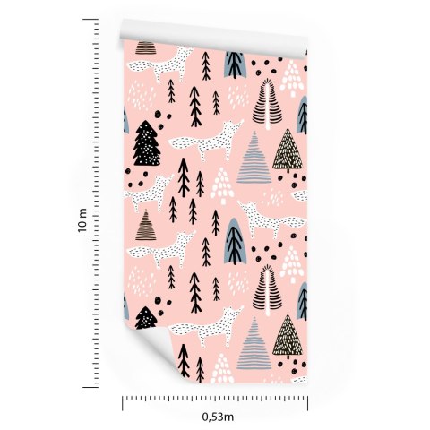 Tapeta Minimalistyczne Lisy W Lesie