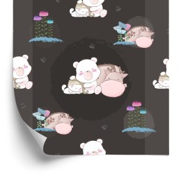 Tapeta Śpiące Misie I Jelonki