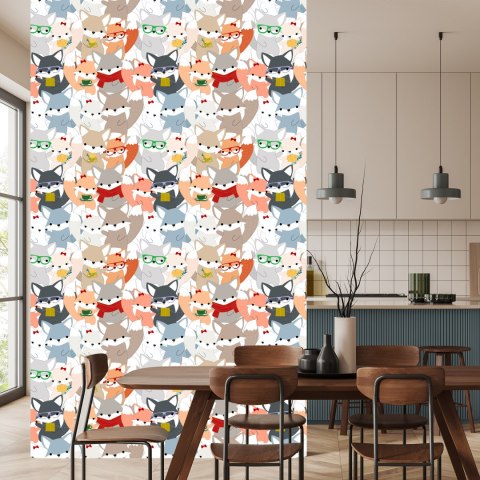 Tapeta Wesołe Kolorowe Liski