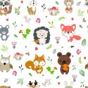 Tapeta Wesołe Zwierzątka Leśne