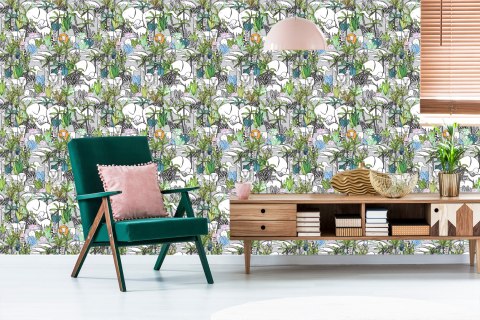 Tapeta Dla Dzieci - Dzikie Zwierzęta Sawanny