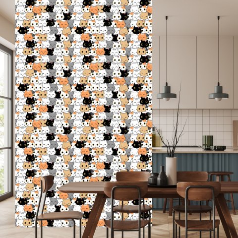 Tapeta Dla Dzieci - Małe Kolorowe Kotki