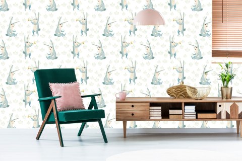 Tapeta Dla Dzieci - Radosne Muzykalne Króliki