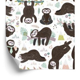 Tapeta Dla Dzieci - Śpiące Leniwce