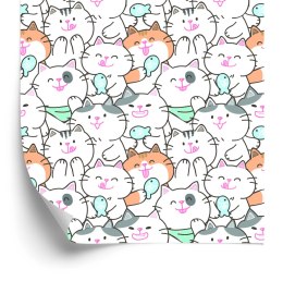 Tapeta Dla Dzieci - Wesołe Kotki I Rybki