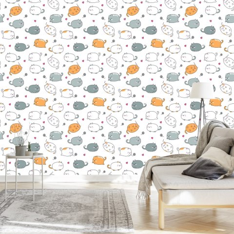 Tapeta Dla Dzieci - Wesołe Kotki