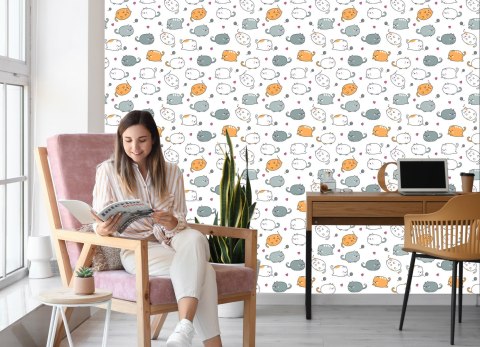 Tapeta Dla Dzieci - Wesołe Kotki