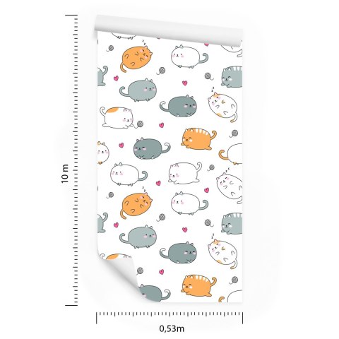 Tapeta Dla Dzieci - Wesołe Kotki