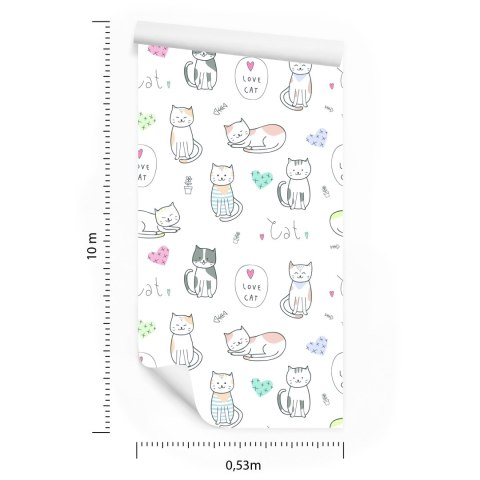 Tapeta Dla Dzieci - Wesołe Kotki