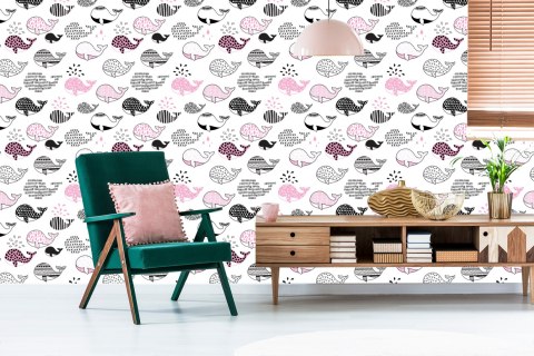 Tapeta Dla Dzieci - Wieloryby