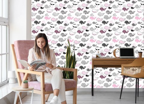 Tapeta Dla Dzieci - Wieloryby