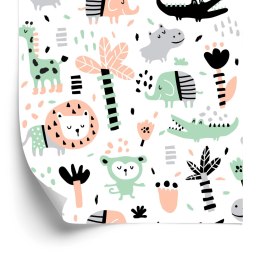 Tapeta Dla Dzieci - Zwierzęta Dżungla