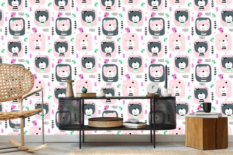 Tapeta Misie Ptaszki Roślinki