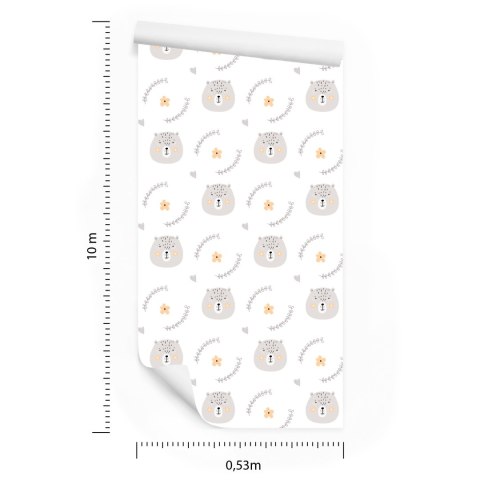 Tapeta Misie Rośliny Kwiaty