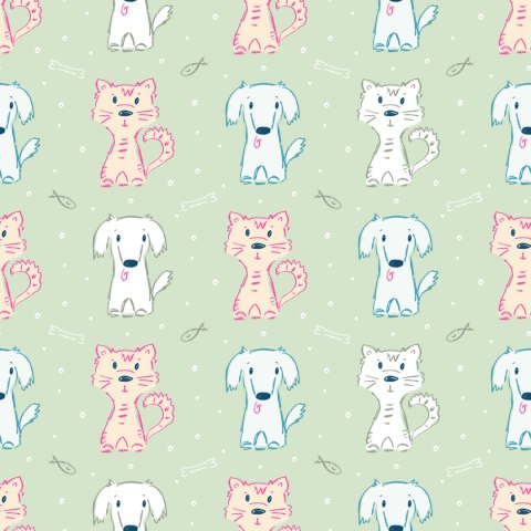 Tapeta Pieski I Kotki