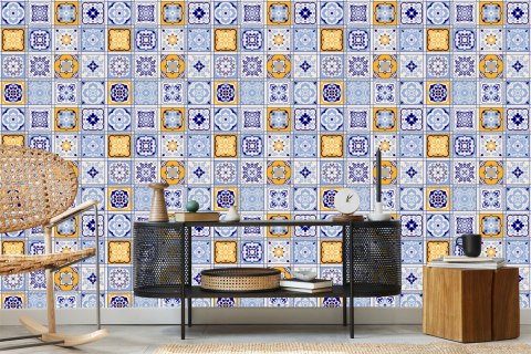 Tapeta Kolorowa Orientalna Mozaika Wzory