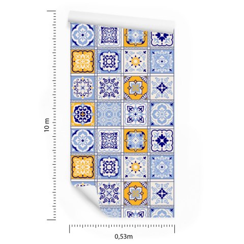 Tapeta Kolorowa Orientalna Mozaika Wzory