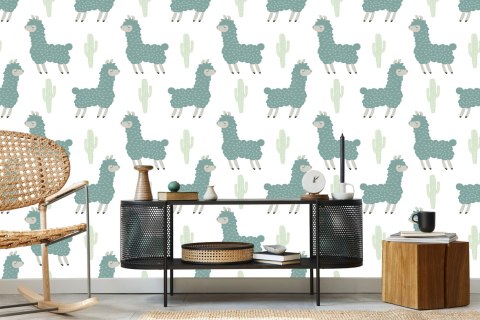 Tapeta Lamy, Kaktusy, Przyroda, Pokój Dziecięcy