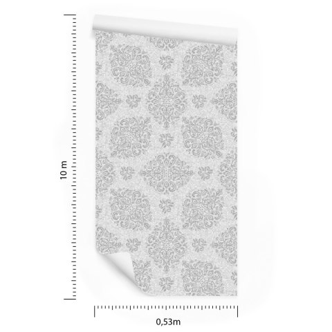 Tapeta Ornamenty W Odcieniach Szarości