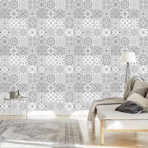 Tapeta Piękna Mozaika W Odcieniach Szarości