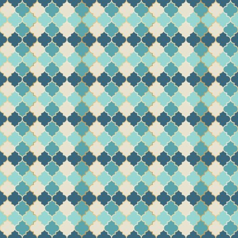 Tapeta Ścienna, Mozaika Marokańska, Do Salonu