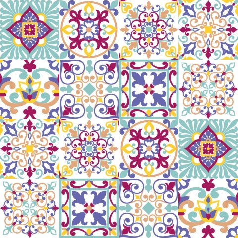 Tapeta Ścienna, Orientalna Mozaika, Do Jadalni