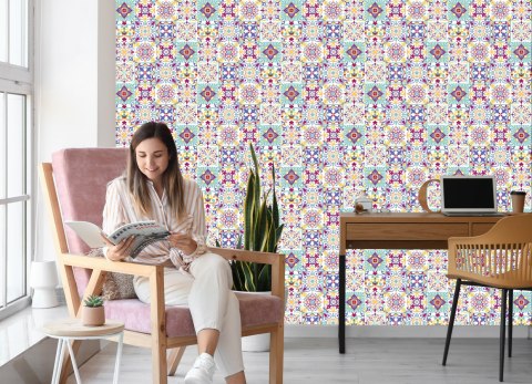 Tapeta Ścienna, Orientalna Mozaika, Do Jadalni