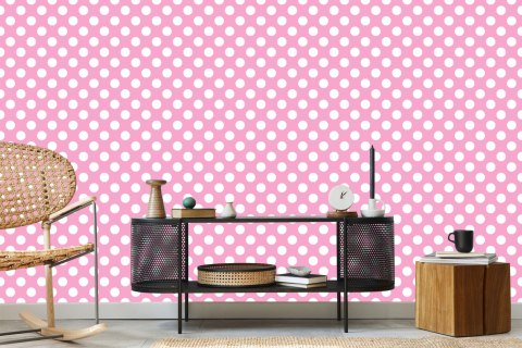 Tapeta Białe Kropki