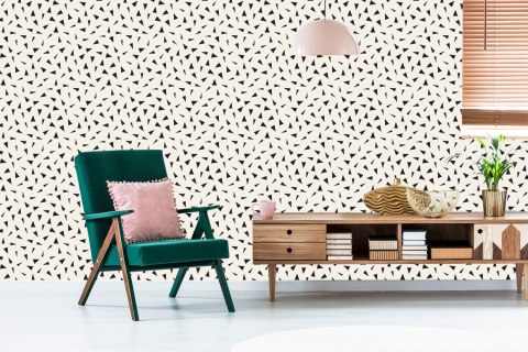 Tapeta Geometryczna - Rozrzucone Trójkąty