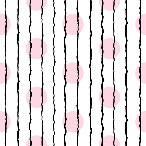 Tapeta Pionowe Paski I Kropki