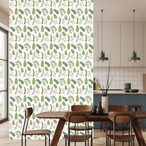 Tapeta Dla Dzieci - Zielone Delikatne Liście