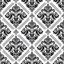 Tapeta Klasyczne Czarno-Białe Ornamenty