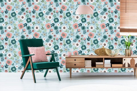 Tapeta Kolorowe Kwiaty