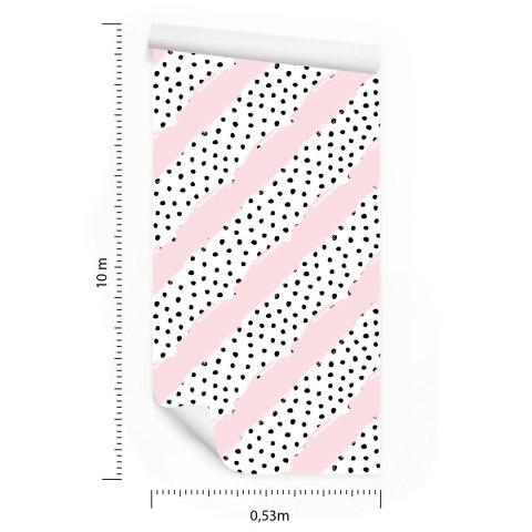 Tapeta Kropkowane Paski