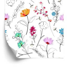 Tapeta Kwiaty Jak Namalowane