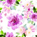 Tapeta Kwiaty Malowane Akwarelą