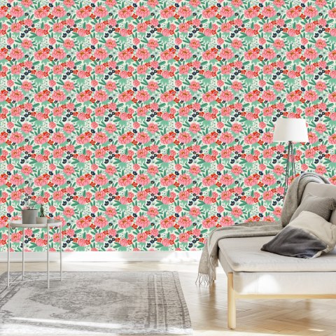 Tapeta Piwonie Jak Narysowane