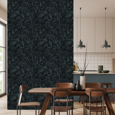 Tapeta 3D, Nowoczesna, Liście, Do Salonu, Biura