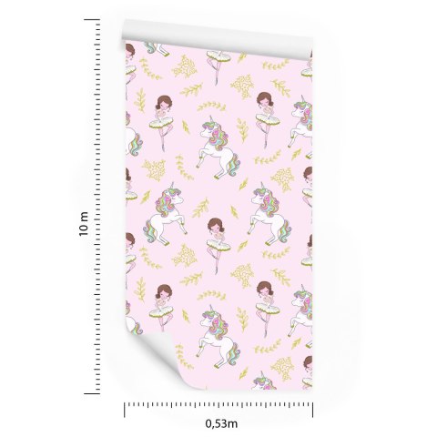 Tapeta Dla Dzieci - Jednorożce I Baletnice