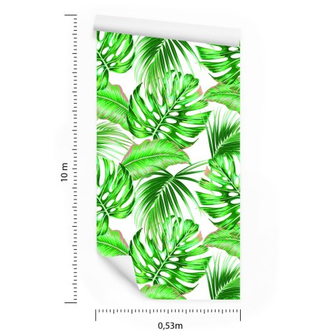 Tapeta Kolorowe Liście Egzotyczne