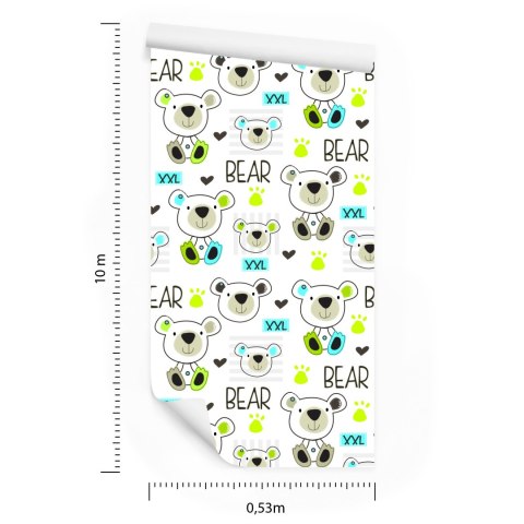 Tapeta Kolorowe Misie