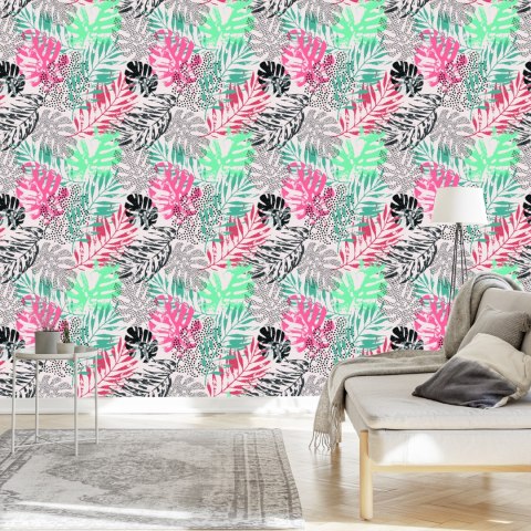 Tapeta Modne Liście Tropikalne