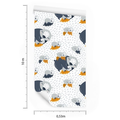 Tapeta Śpiące Niedźwiadki