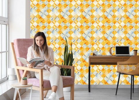 Tapeta Abstrakcyjna Mozaika Geometryczna