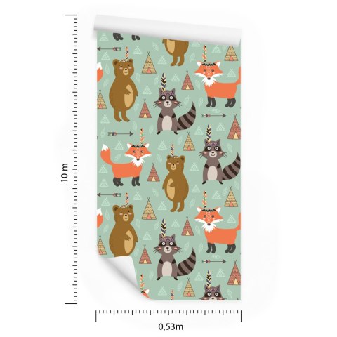 Tapeta Bajkowe Liski Indianie