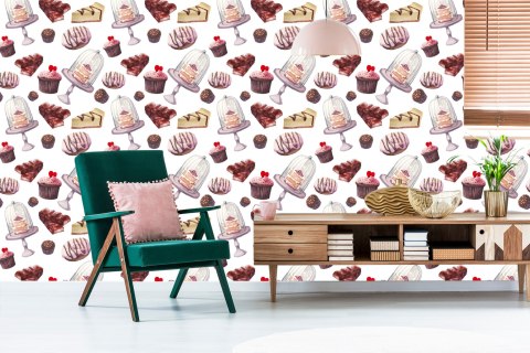 Tapeta Ciasta Malowane Akwarelą